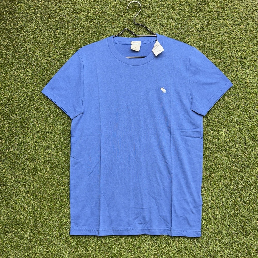 Abercrombie & Fitch Muscle Shirt Mens Medium Short Sleeve Embroidered Moose NWT